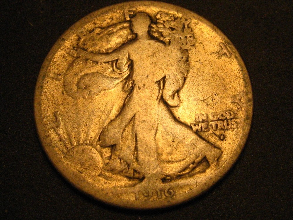 1916-D 90% Silver Walking Liberty Half Dollar