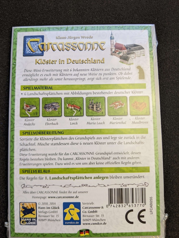 Carcassonne - Die Klöster (DEU)