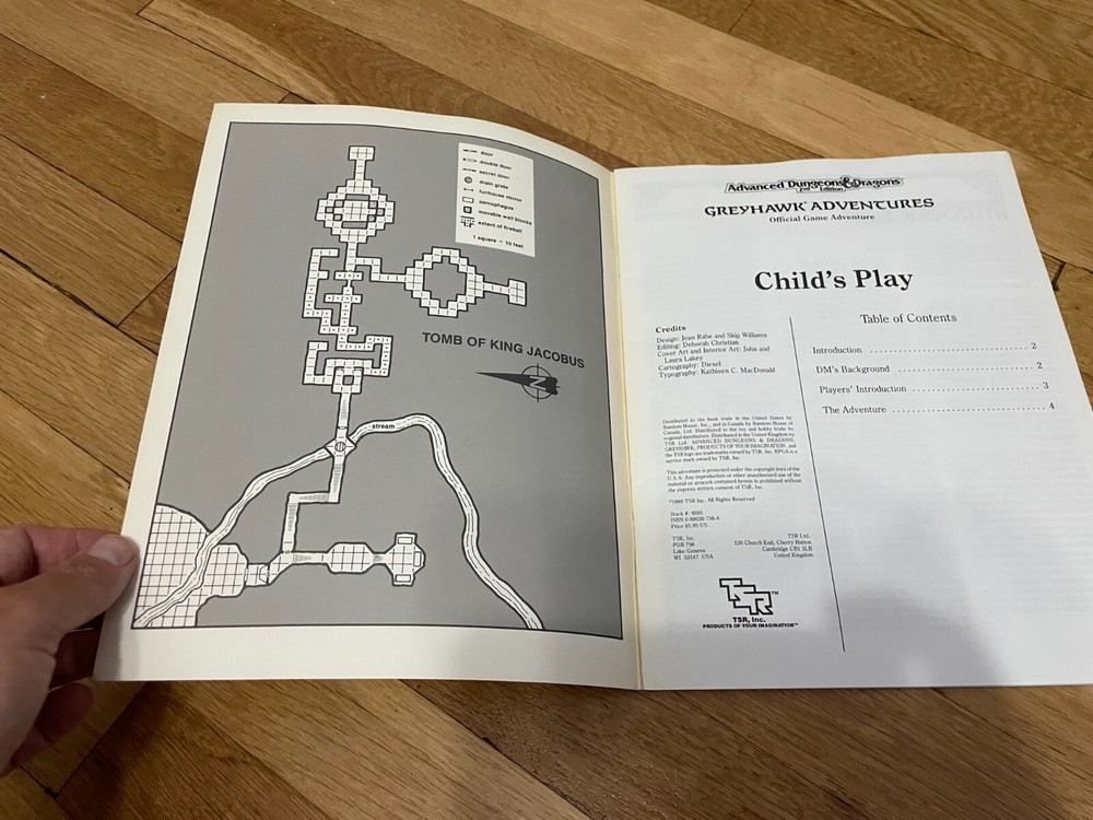 Advanced Dungeons & Dragons Child's Play Greyhawk Original