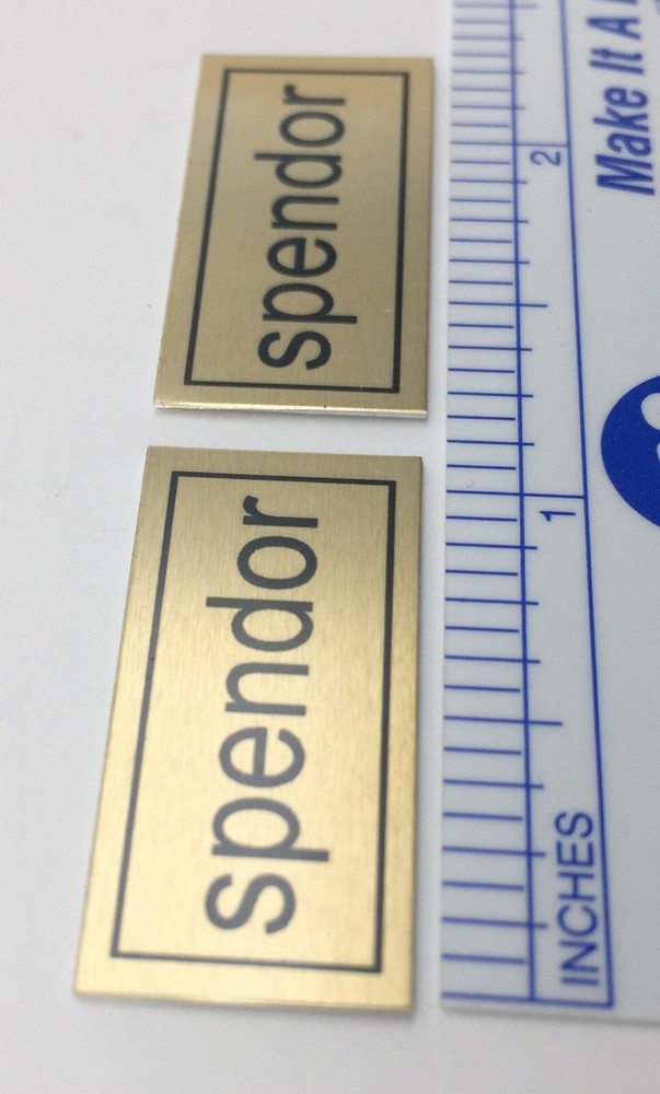Spendor Speaker Custom Metal Badges Logo PAIR