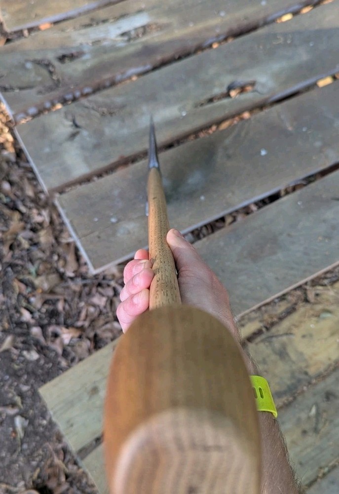 Belknap Bluegrass Phantom Bevel Jersey Pattern Axe 3.5lb Head On Hickory Handle