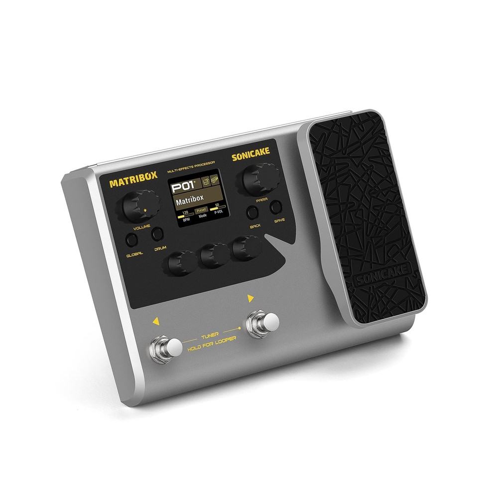 Matribox - Guitar Multi Effects Processor with Expression Pedal, With 130 Bui...