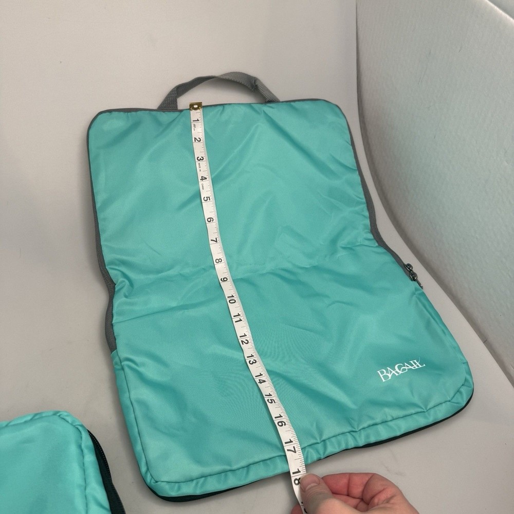 Bagail Compression Packing Cubes Set Teal Travel Organizers Expandable