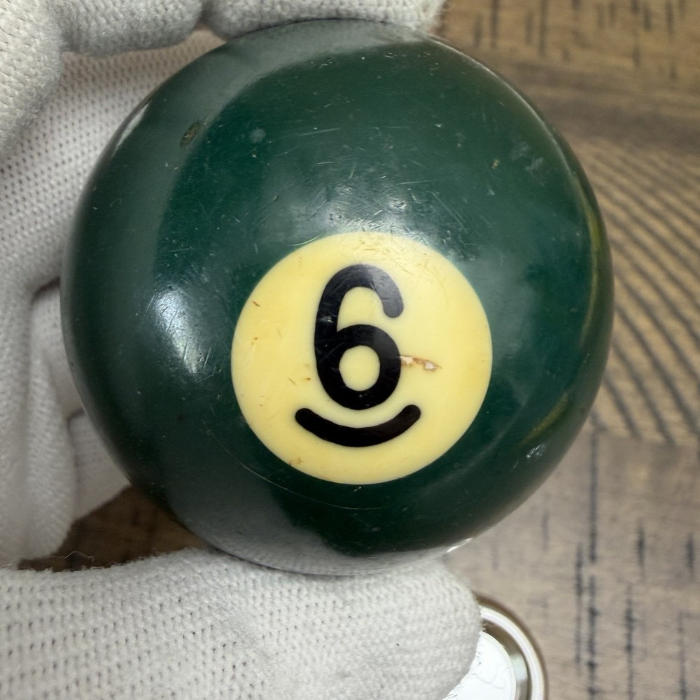 Vintage Pool Billiard Ball #6 Solid Bakelite Tested 2 1/4" Standard Replacement