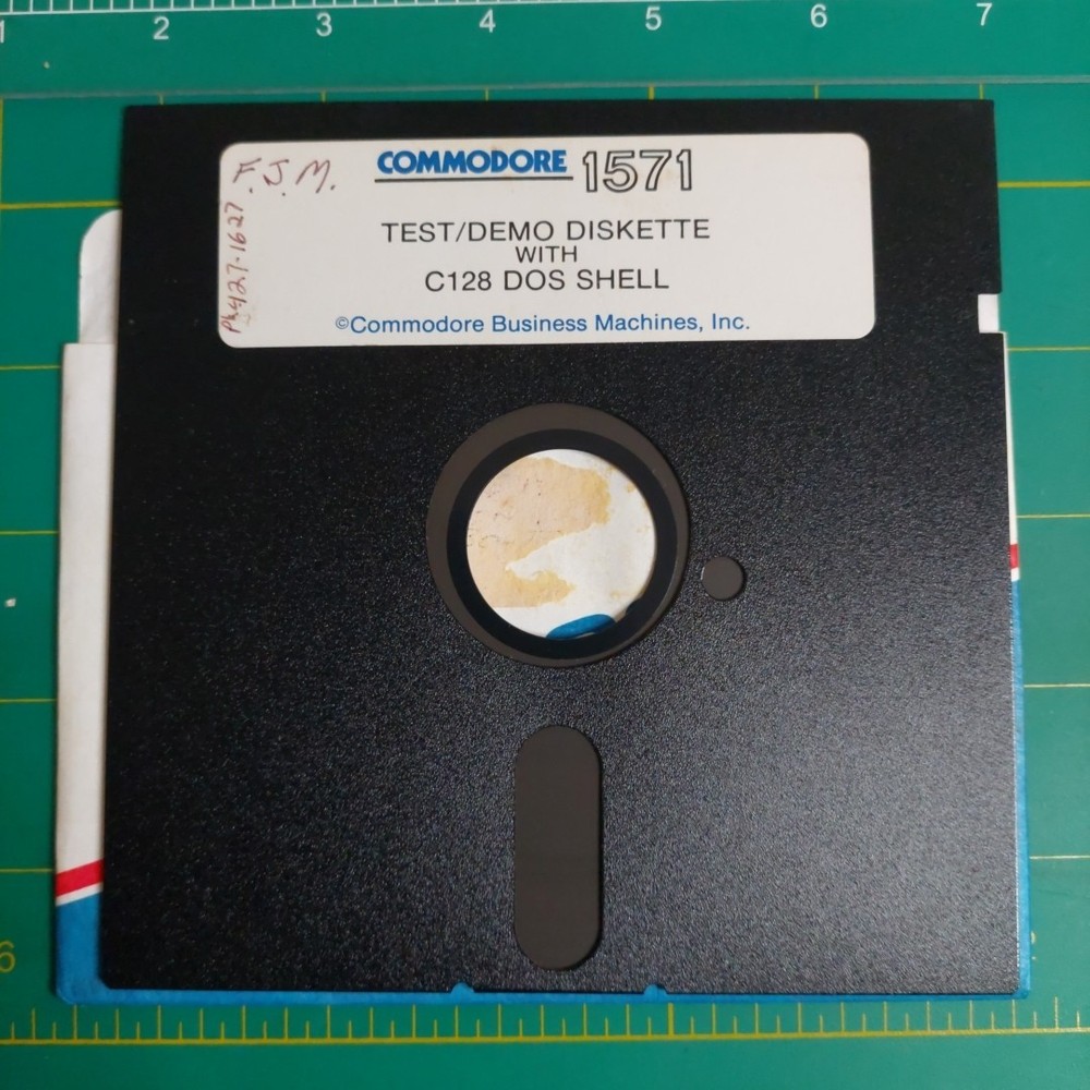 Commodore 128 - 1571 - TEST/DEMO Disk Disc With C128 DOS SHELL