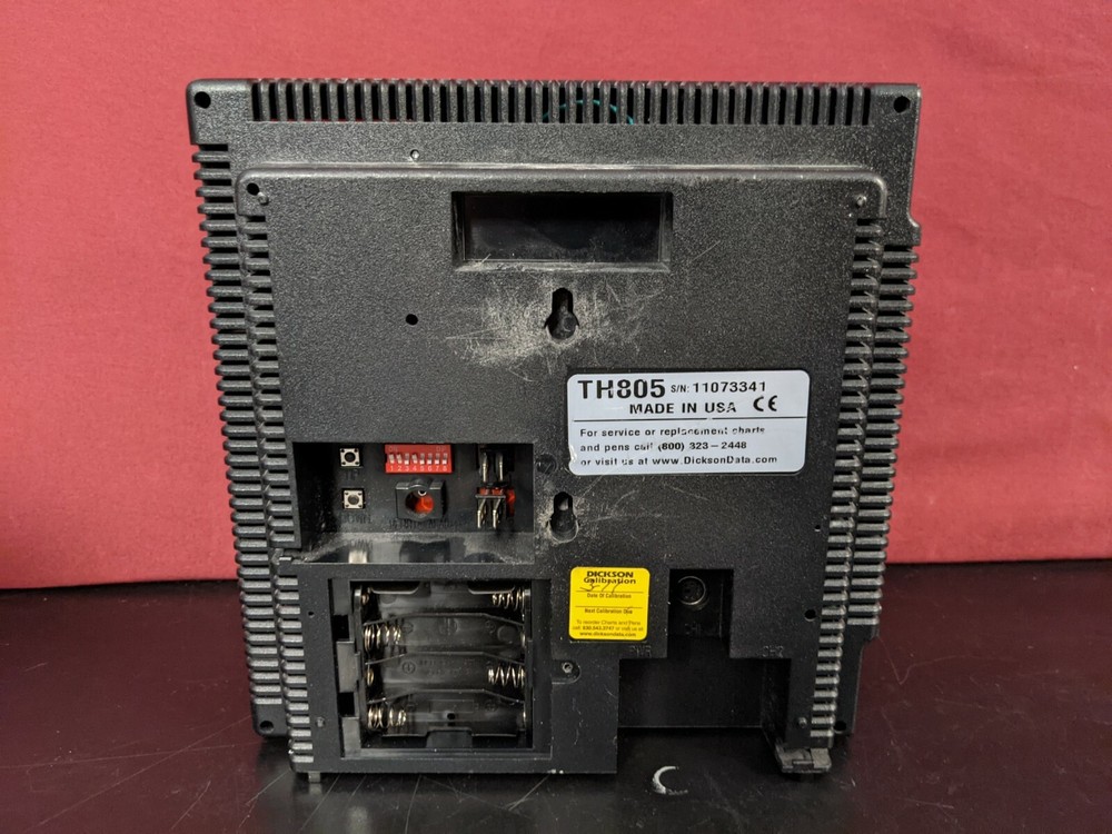 Dickson TH805 8" Digital Temperature Chart Recorder without Power Supply