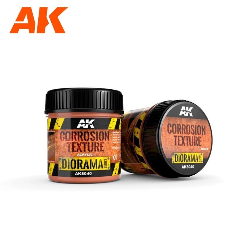 AK Interactive: CORROSION - Acrylic Rust Texture Effects FX - 100ml - AK8040