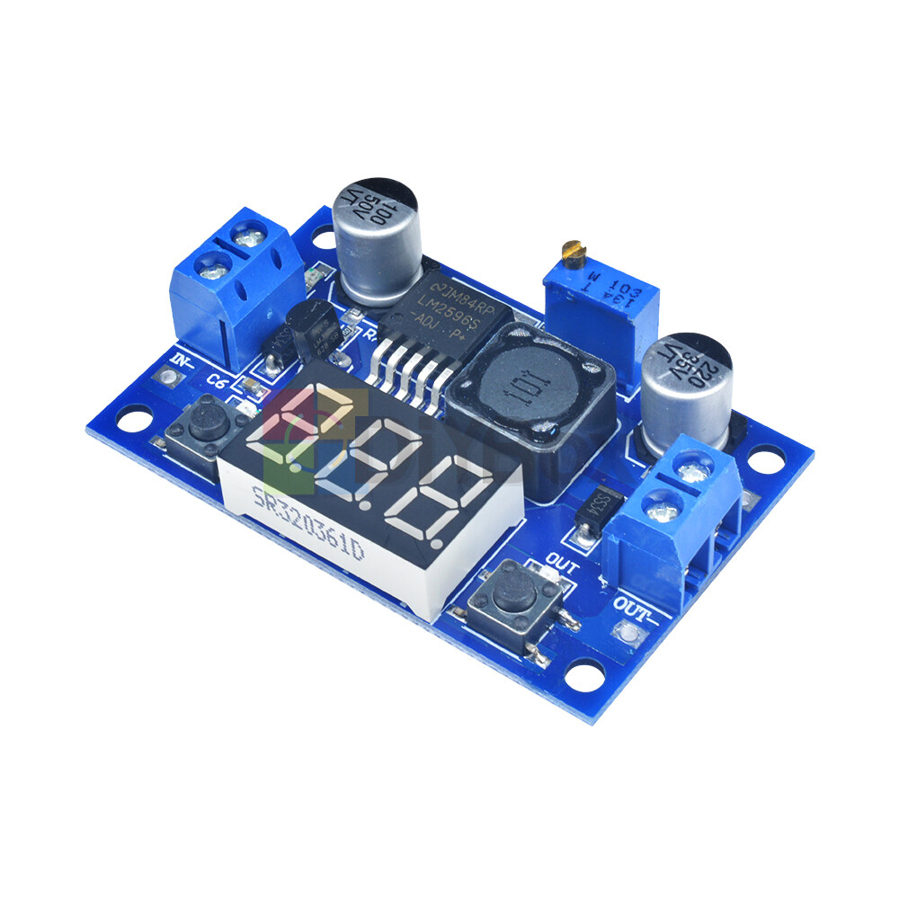 DC-DC LM2596 Power Supply Buck Converter Step-down Module+LED Display Voltmeter