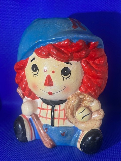 Raggedy Ann Baseball Planter Vase