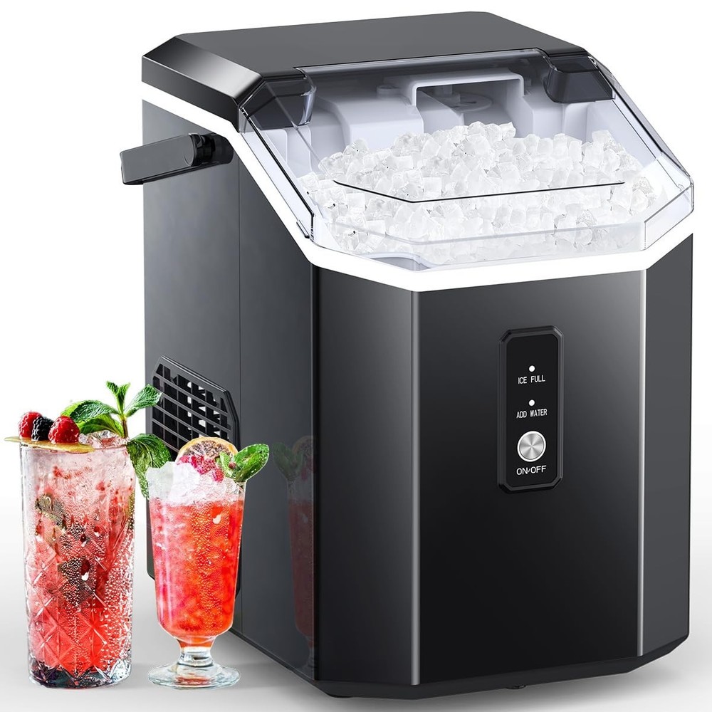 Countertop Ice Maker Machine with Handle, 34LBS/24H