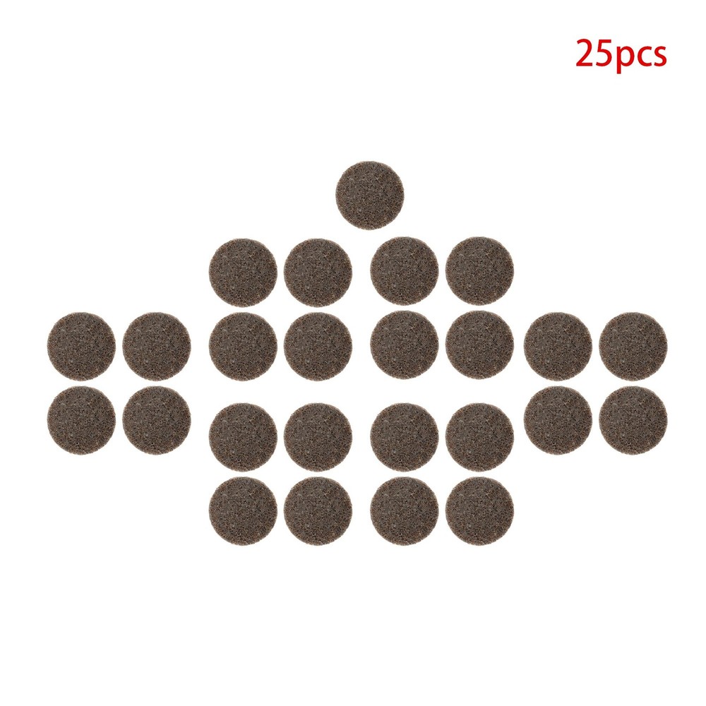 25 Pcs 2" Tan (Coarse) Prep Pad Discs Surface Conditioning Quick Change Discs