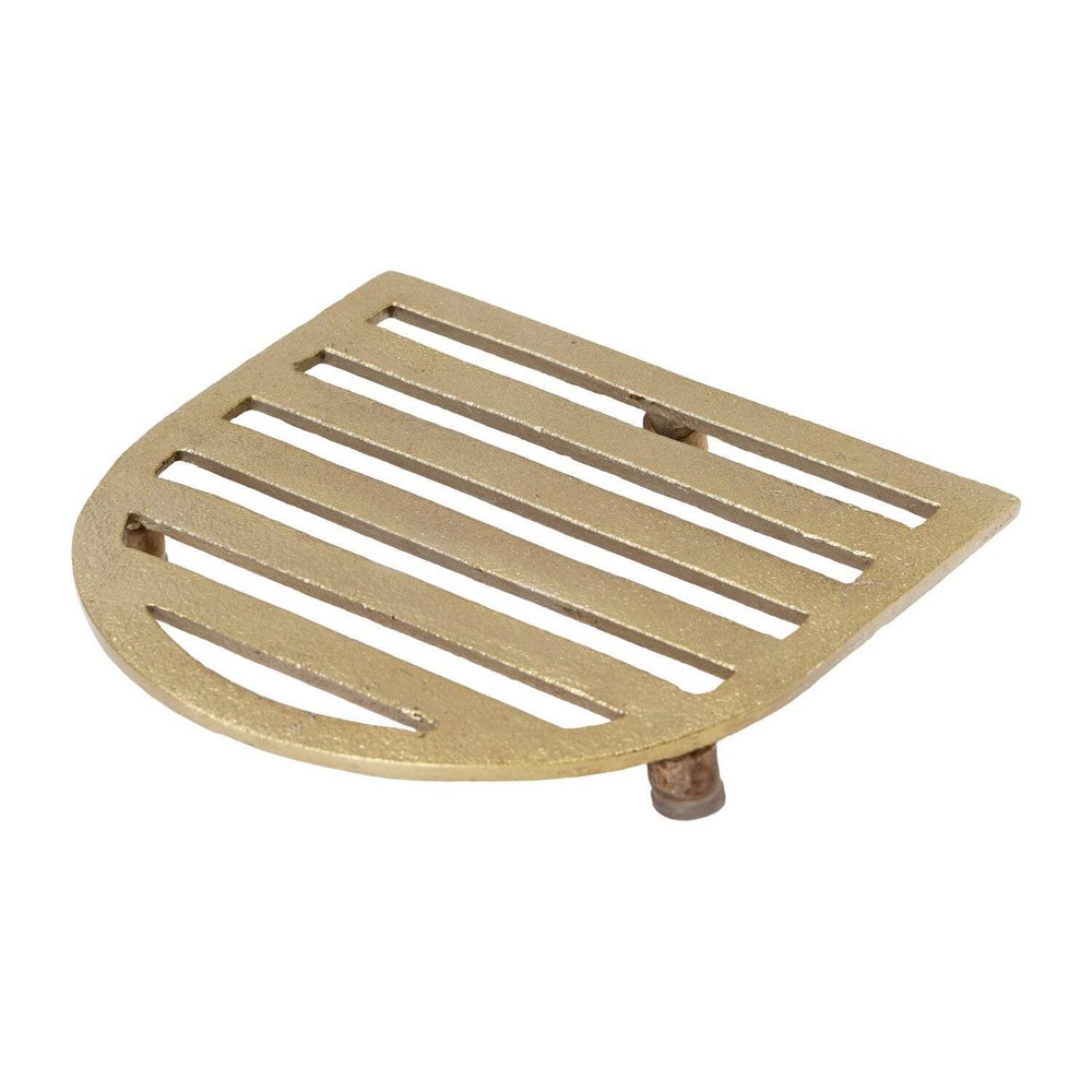 Gold Finish Cast Aluminum Arched Trivet