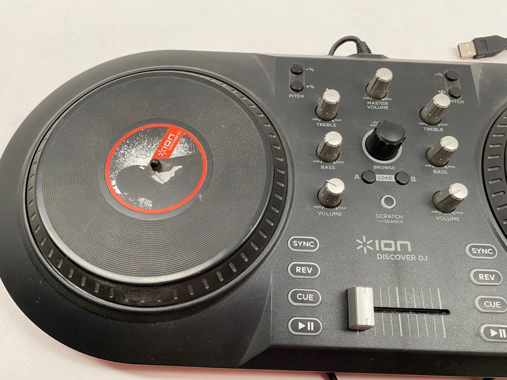 Ion Discover DJ Computer System Dual Turntable USB Controller