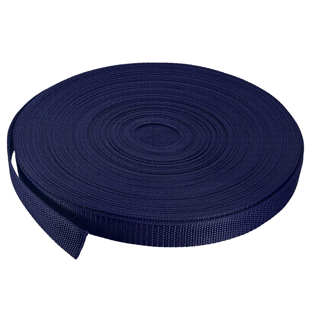 Lightweight Polypropylene Webbing Strap 1" 50 Yards Blue Strapping