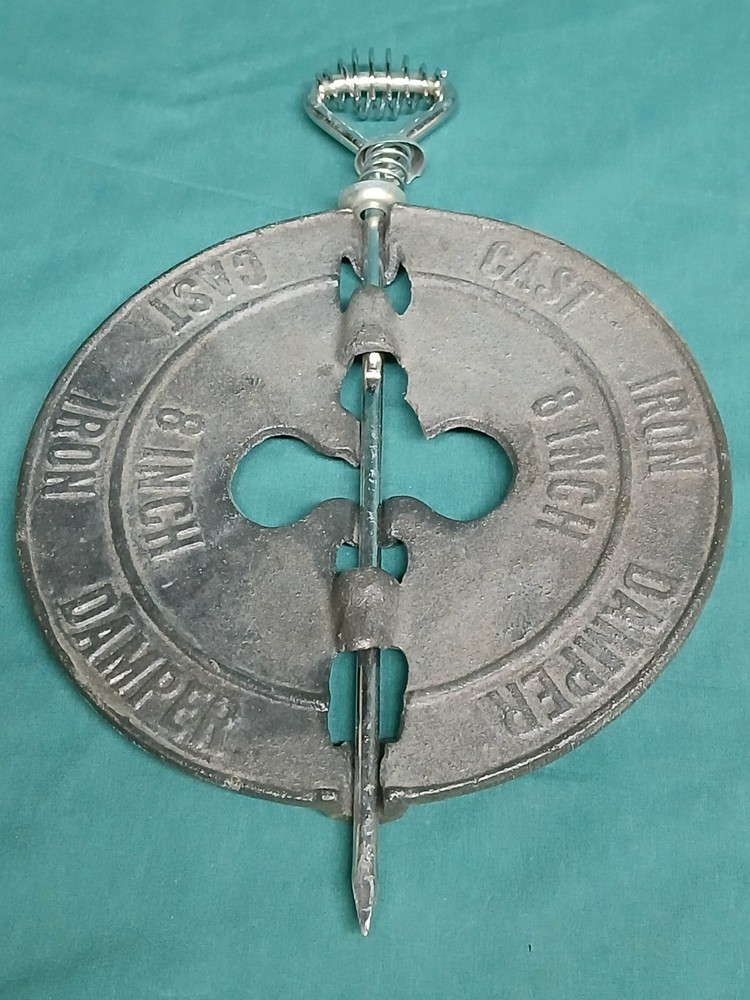 8 inch cast iron damper with spring shaft