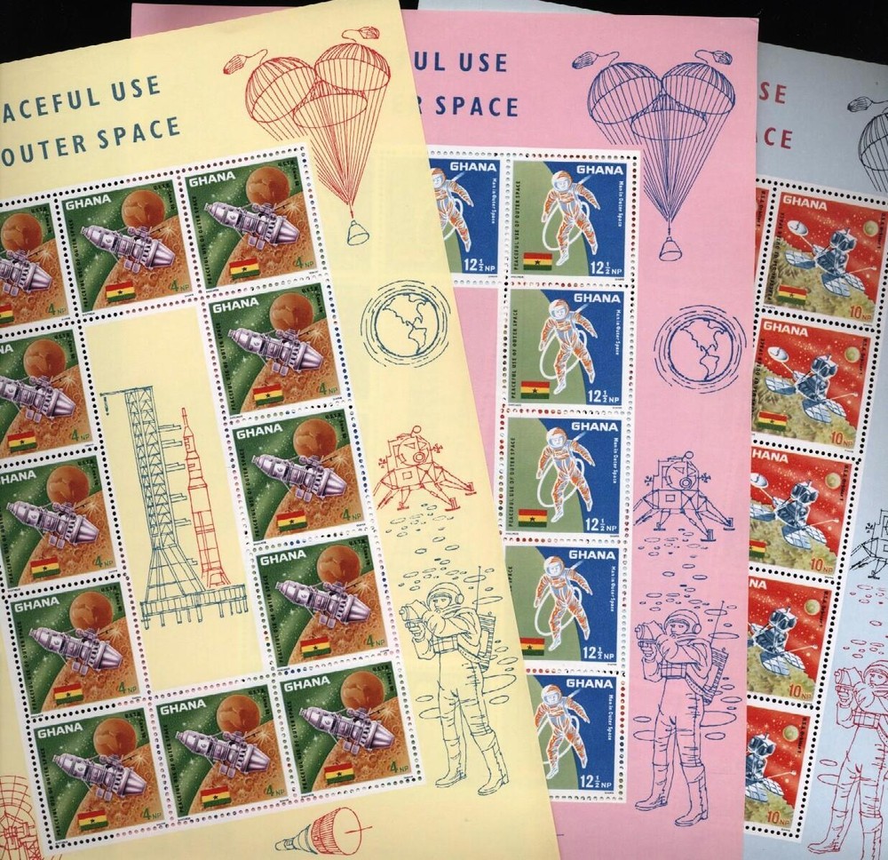 (115976) Space, Ghana - complete sheetlets -