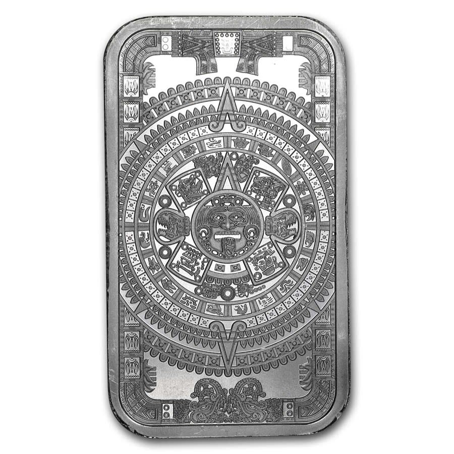 Silver - 1 oz Aztec Calendar Bar