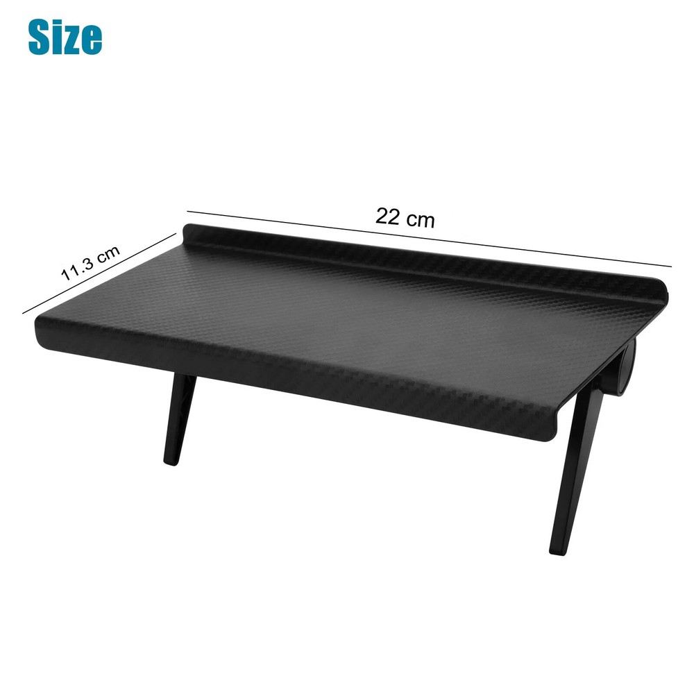 TV Computer Screen Set-Top Shelf, Desktop Storage Organizer, Adjustable Bracket