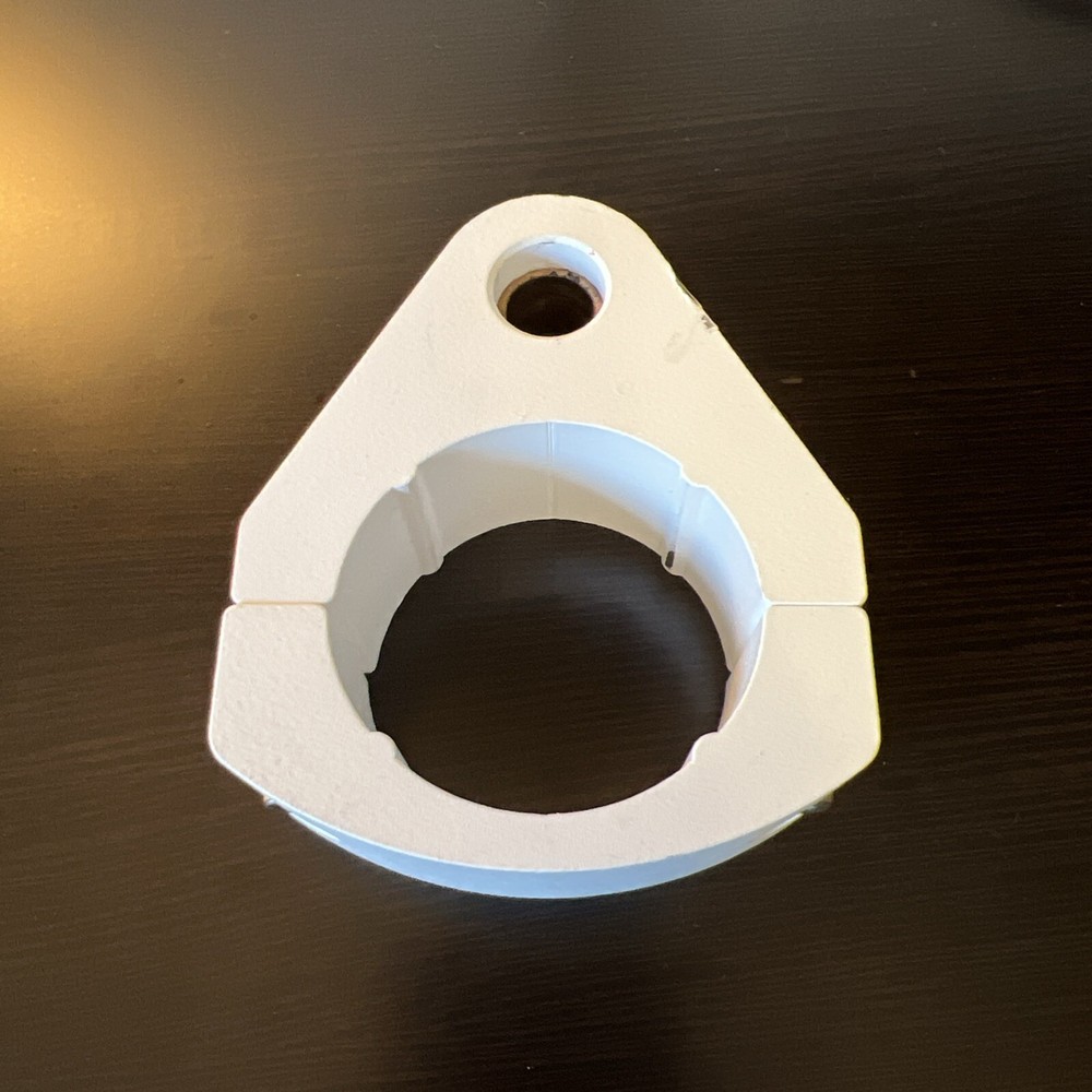 Dental Tray Post Mount, 2", White, DCI 8259