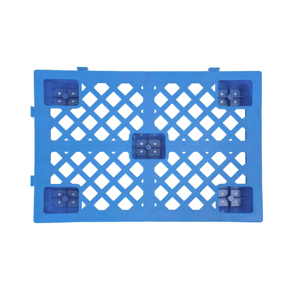 6 Pcs Interlocking Storage Plastic Pallets Rectangular Pallets 100kg/220.46lbs
