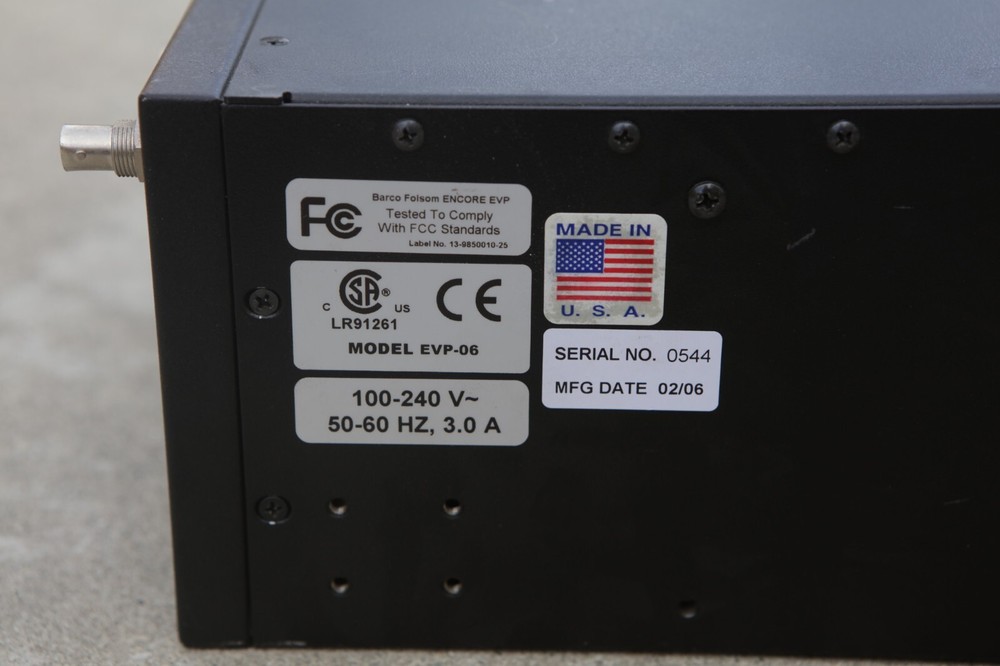 Barco Folsom EVP-06 ES Encore Video Processor