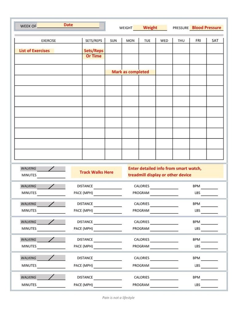 Corrective Edition Fitness Journal, Workout Record, Progress Tracker, Diary
