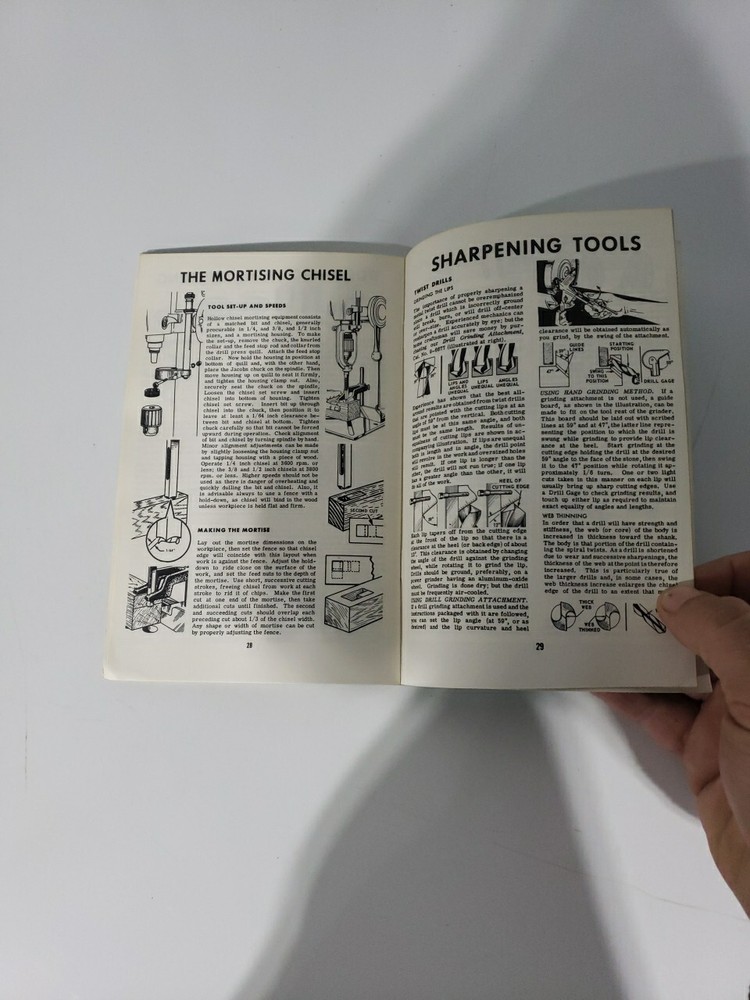 The Drill Press Craftsman Handbook Guidebook 100+ Operations