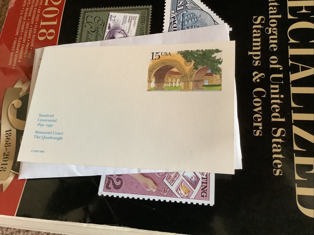 1990 US Sc #UX150 postal card, 15 cent, mint, sharp corners, excellent condition