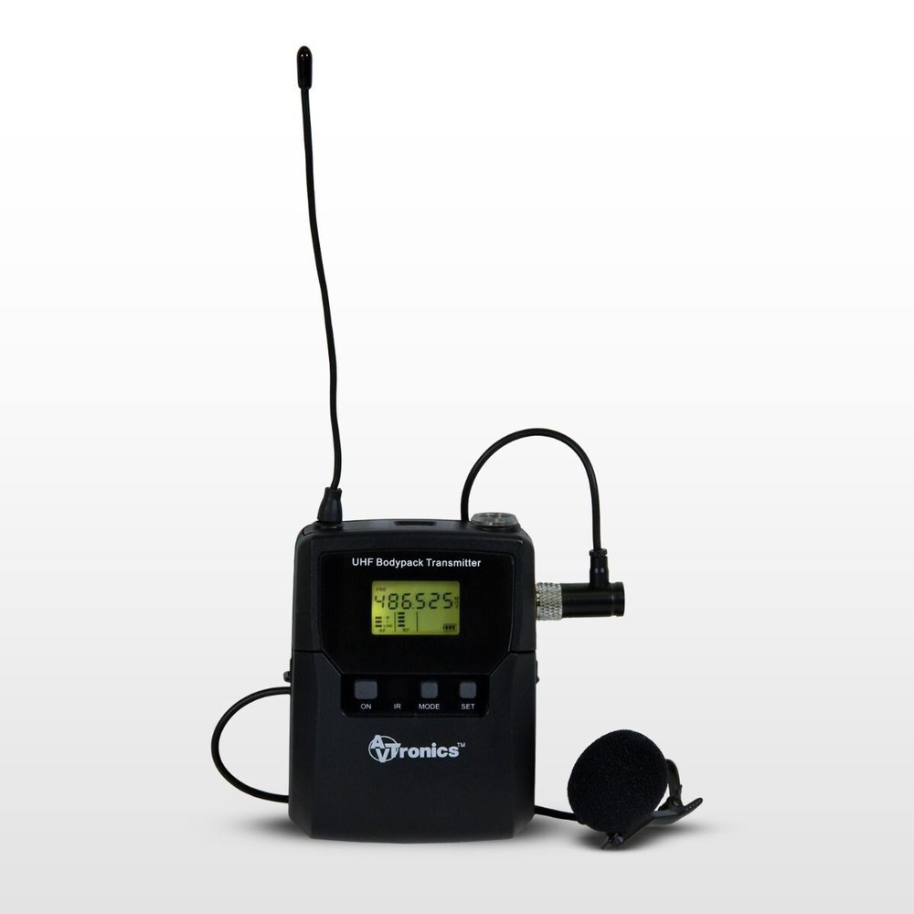 AVTronics Professional 200 Channel UHF 3 Handheld Microphone, 1 Beltpack +Lapel