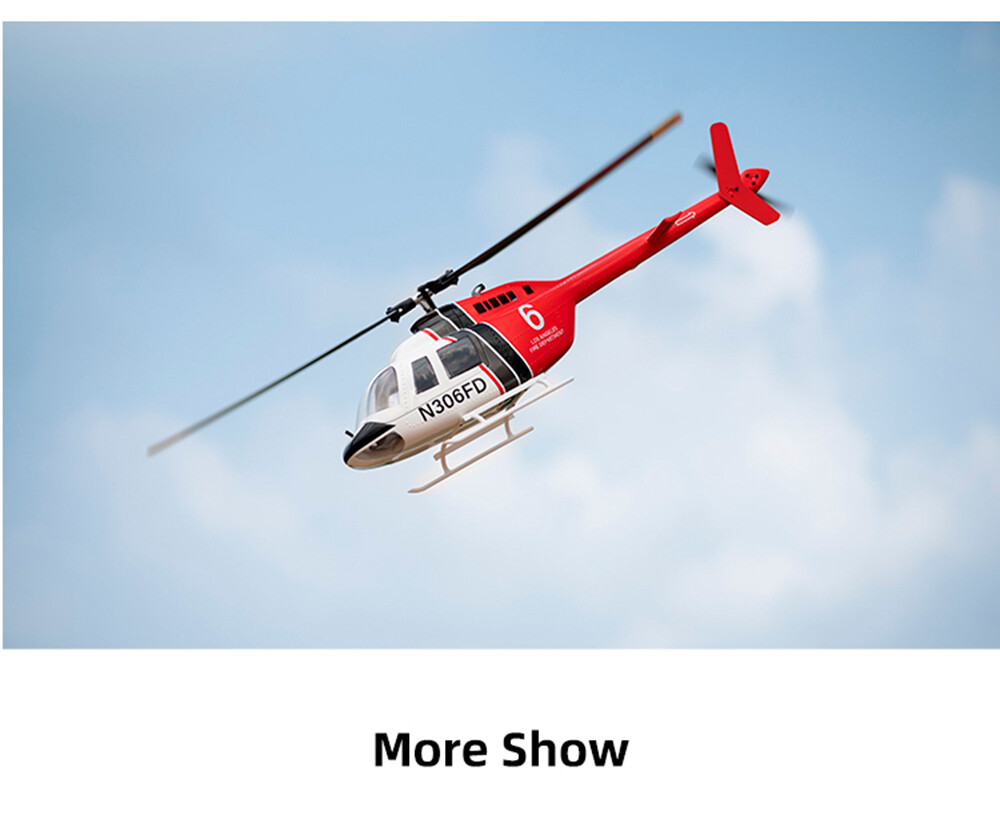 Fly Wing Bell 206 V3 6CH 3D GPS Auto Return Hovering RC Helicopters 2 Battery US