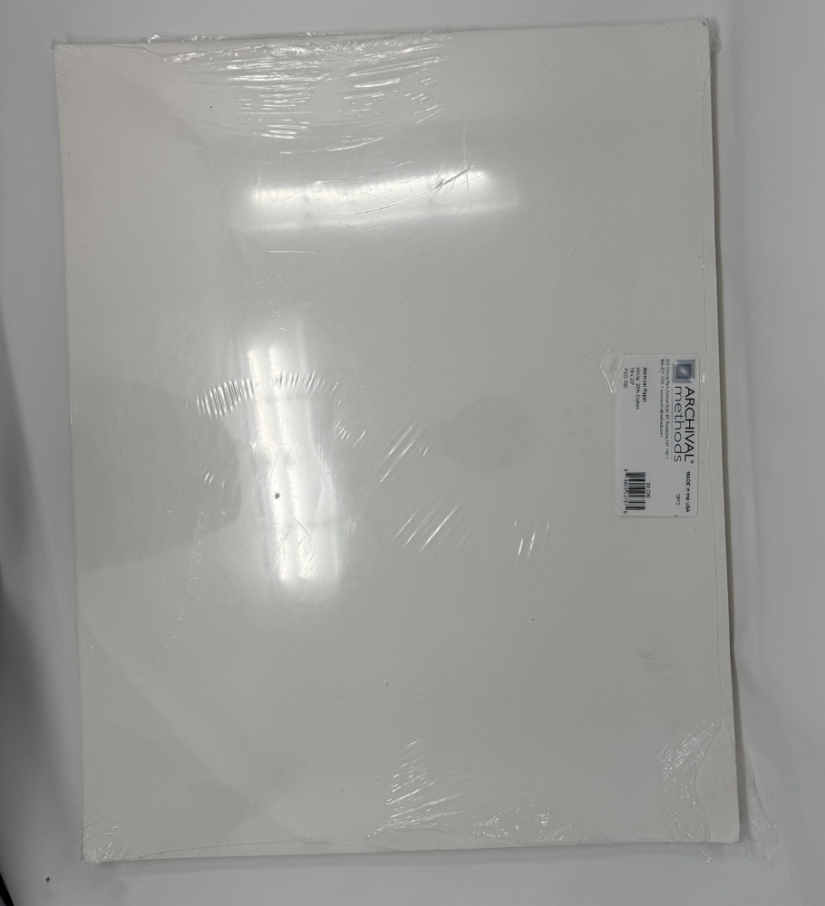 Archival Methods 16x20" White Paper, 100 Sheets *bent corners