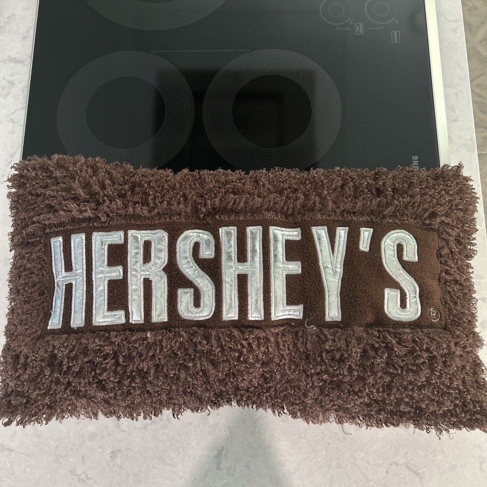 Official Hersheys Chocolate Pillow From Gift Shop. Fluffy Front + Soft Back