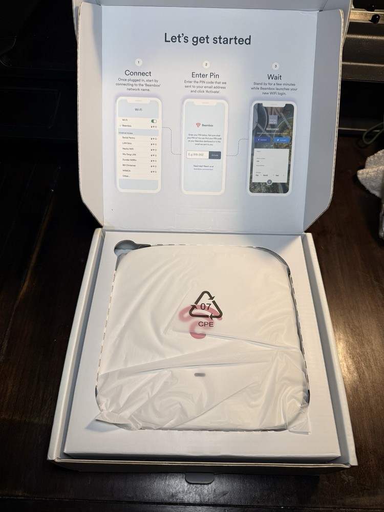 Beambox Wireless Access Point Wi-Fi White