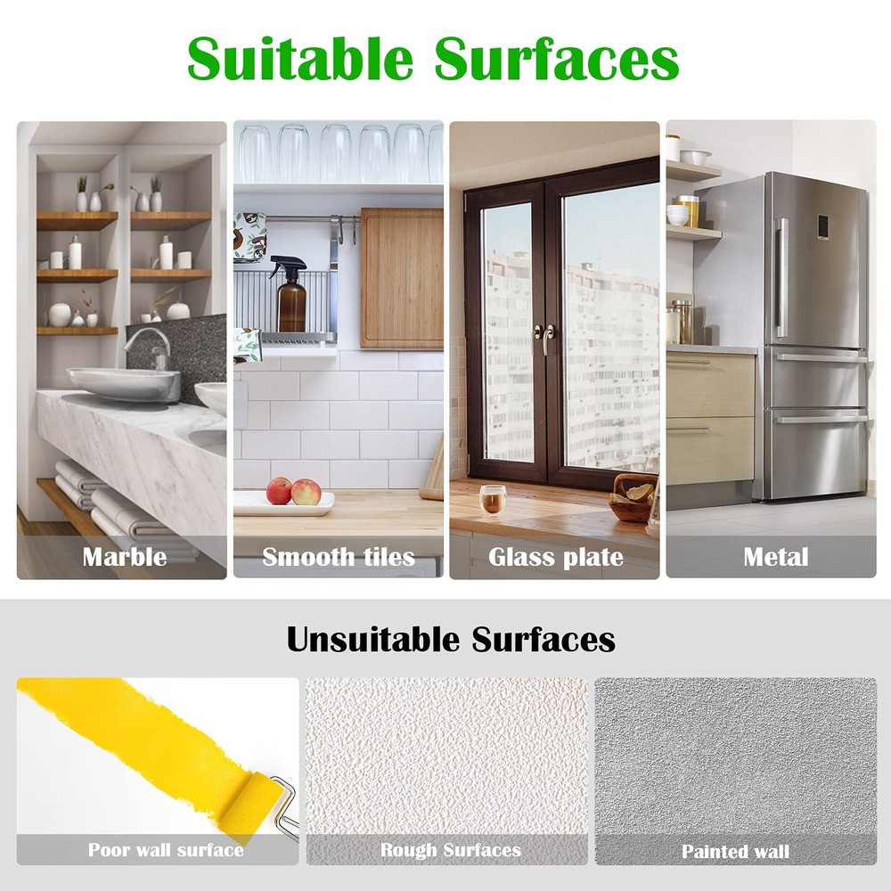 Hangerspace Suction Cup Hooks, 2.5 Inches Clear Cups Large,