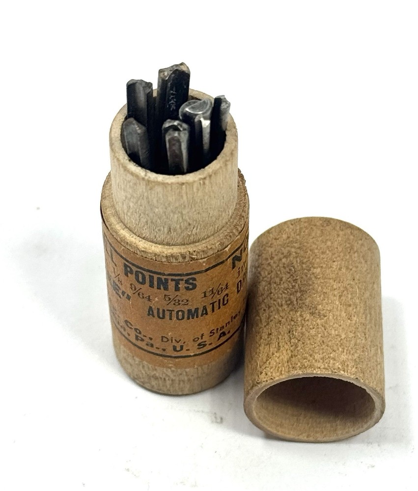 YANKEE Push Drill Points, North Bros. No 9, 8 Bits
