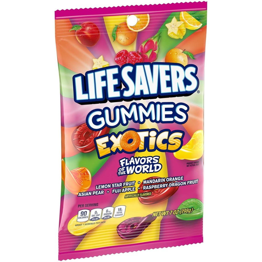 Exotics Gummies, 7oz Gummy Bag (3 Pack), Gummy Candy