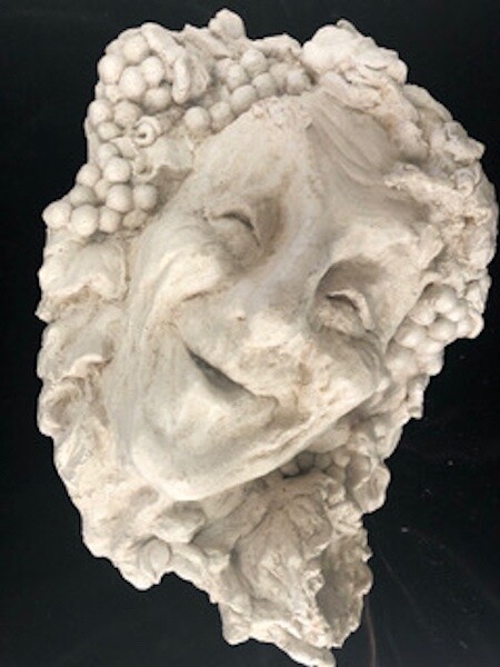 Rare Classical 3D Portrait Plaster Head Statue