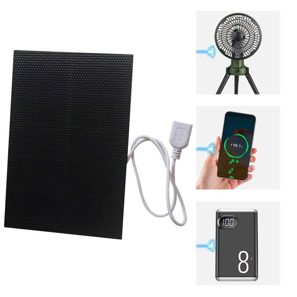 Efficient 3W 5V Solar Panel Charger with USB Output for Electronic Devices