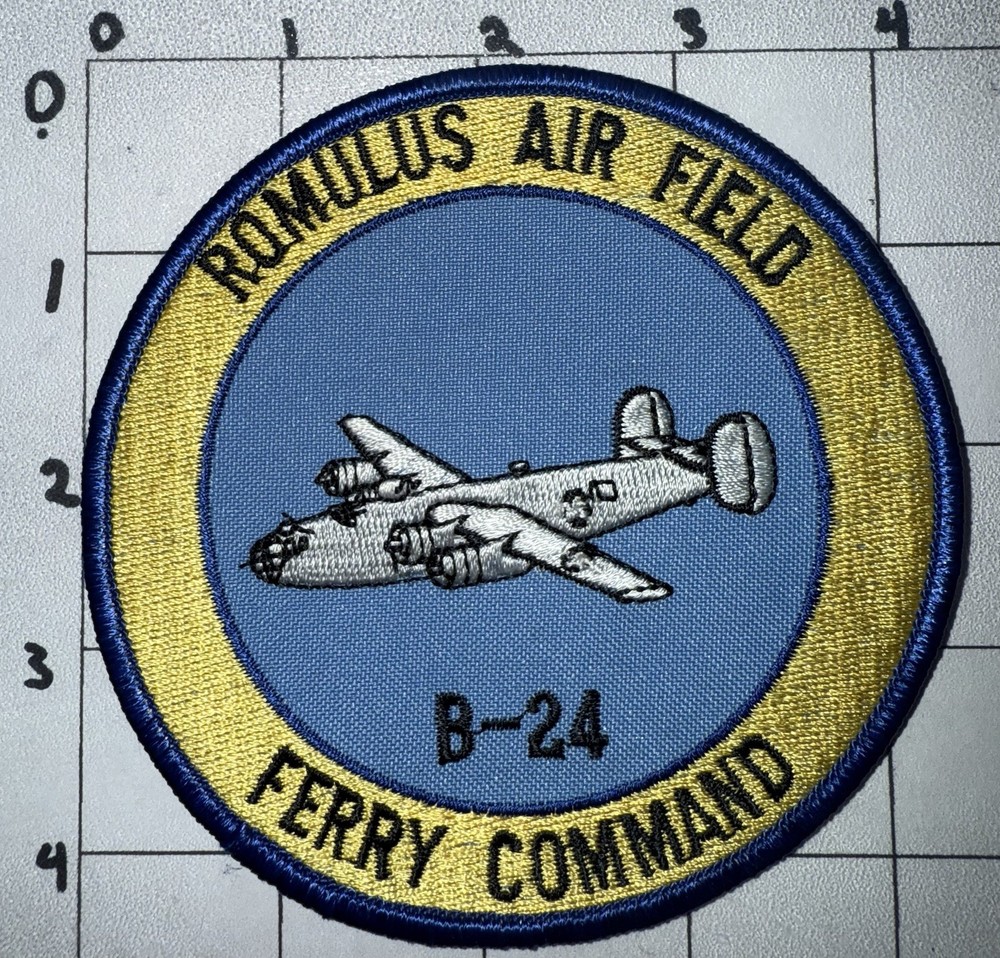 USAF Romulus Air Field B-24 Ferry Command Modern Patch (1)