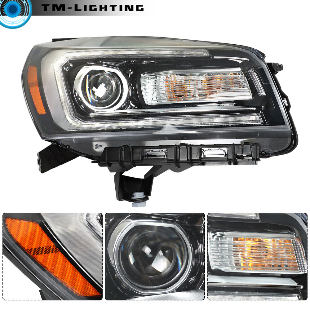 Halogen Headlight Headlamp Projector For 2013-2016 GMC Acadia Passenger Side