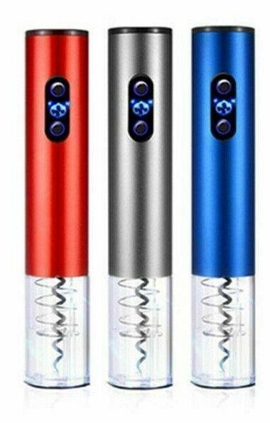 RECHARGEABLE Electric Wine Opener Corkscrew w/ Foil Cutter Automatic