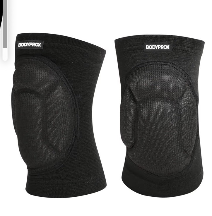Bodyprox Protective Knee Pads, Thick Sponge, Collision Small/Medium, Black