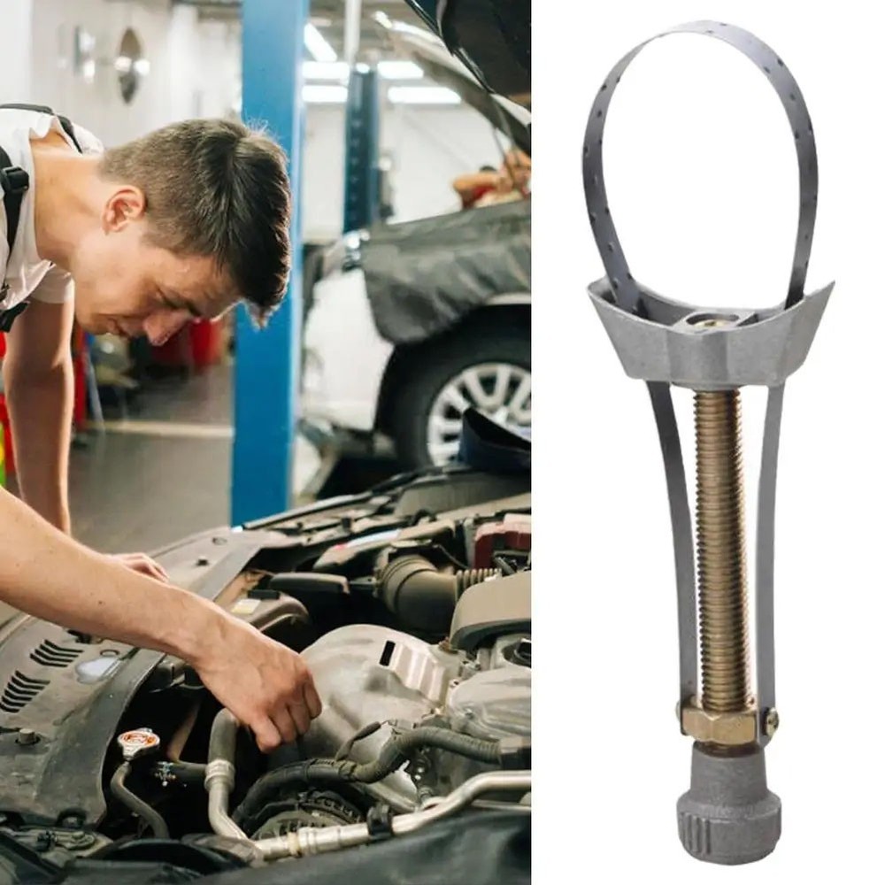 Universal Car Adjustable Oil Filter Removal Strap Wrenchs Removal Tool