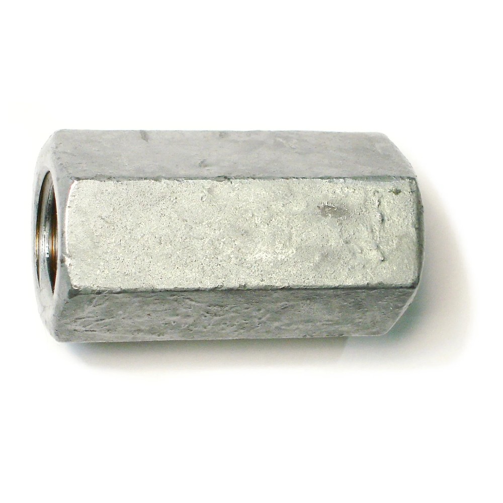 7/8"-9 x 2-1/2" Hot Dip Galvanized Steel Coarse Thread Coupling Nuts (75 pcs.)