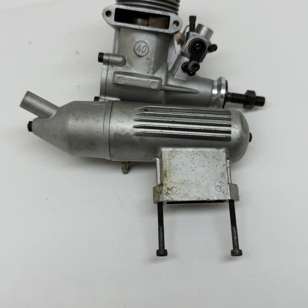 OS Max FP 40 RC Airplane Engine w/ E3030 Muffler Untested Sold As Is