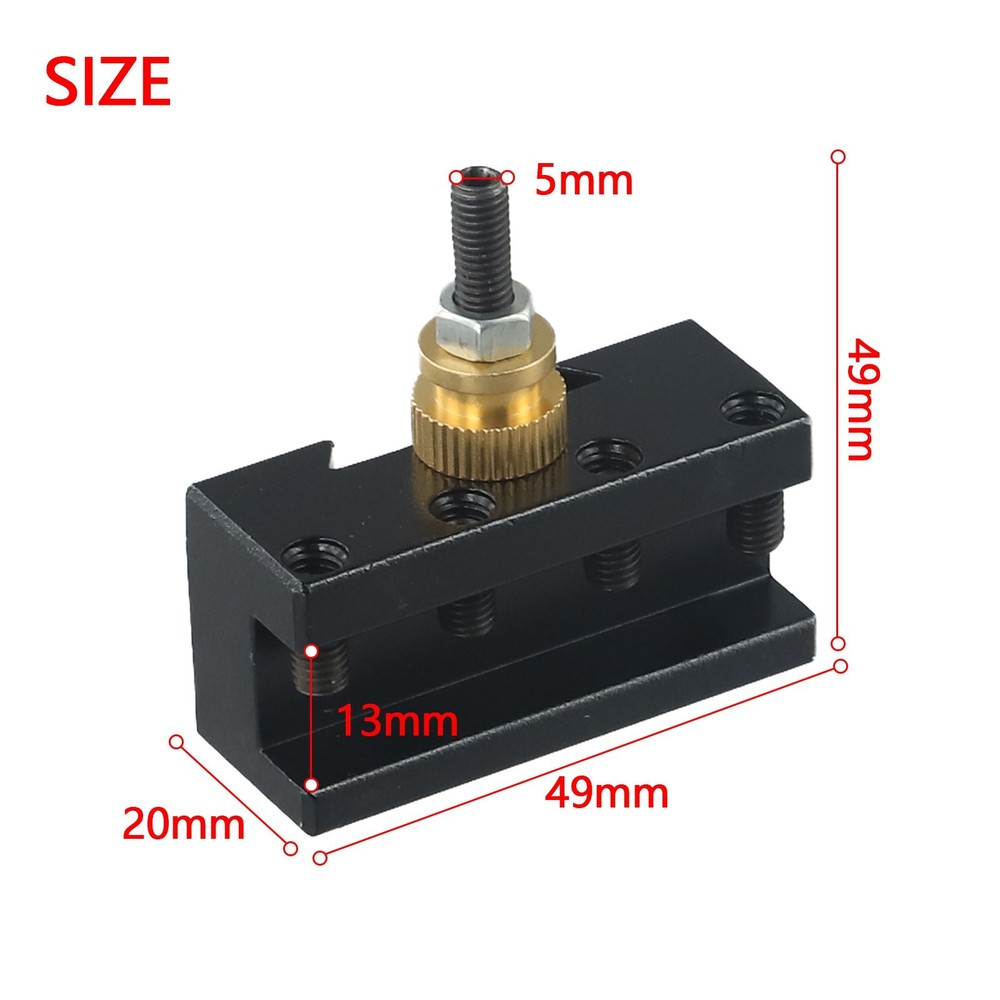 1/4- 1/2/Mini Lathe Quick Change Post Facing Milling Turning-Tool Holde