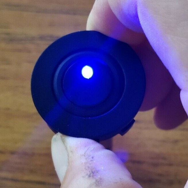 DC 12V Round Panel Rocker Toggle Switch Socket Blue LED Plug & with Housing 20A