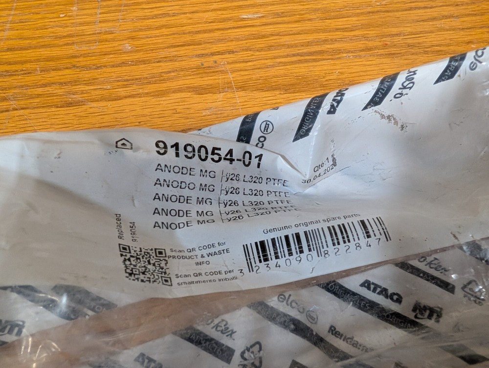 Ariston Anode for Unvented Cylinders, 919054-01 (U2CE1)