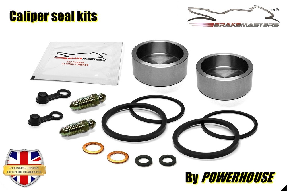 Yamaha RD350-F2 1990 rear brake caliper piston seal maintenance 1WT