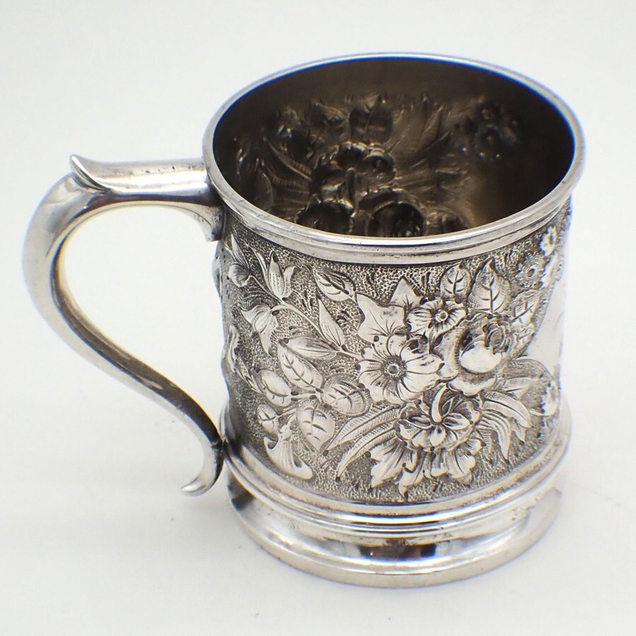 Repousse Cup Whiting Sterling Silver Inscribed